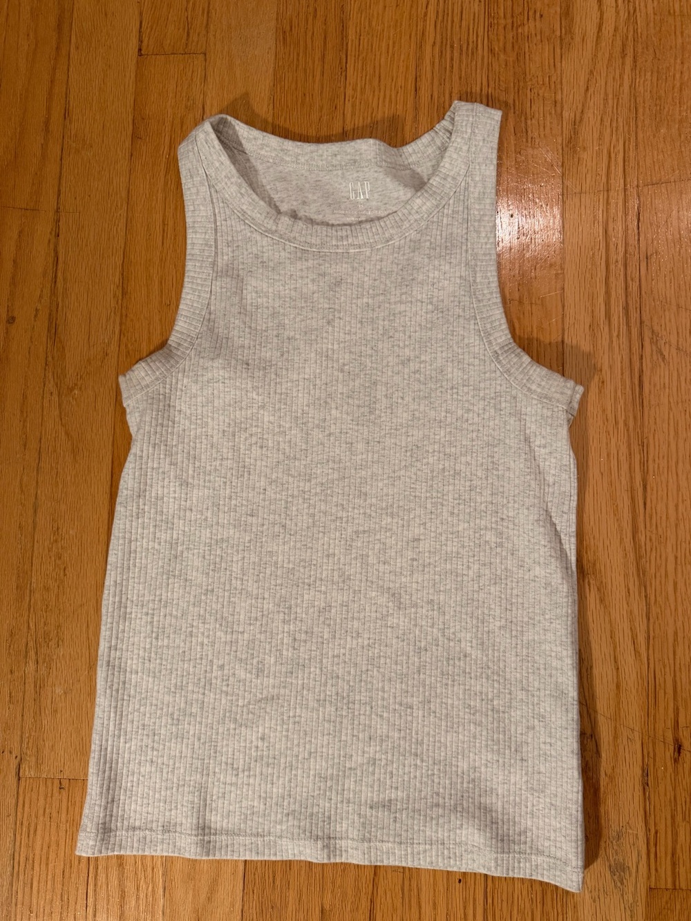 Gap Light Heather Gray Ribbed Tank Top Size XS